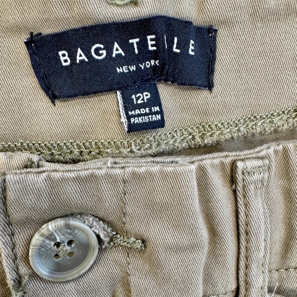 Bagatelle Olive Utility Wide Leg Trouser Pants Size 12P - Picture 5 of 11
